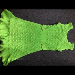 Lilly Pulitzer Green Villa Jumper Sweater Dress